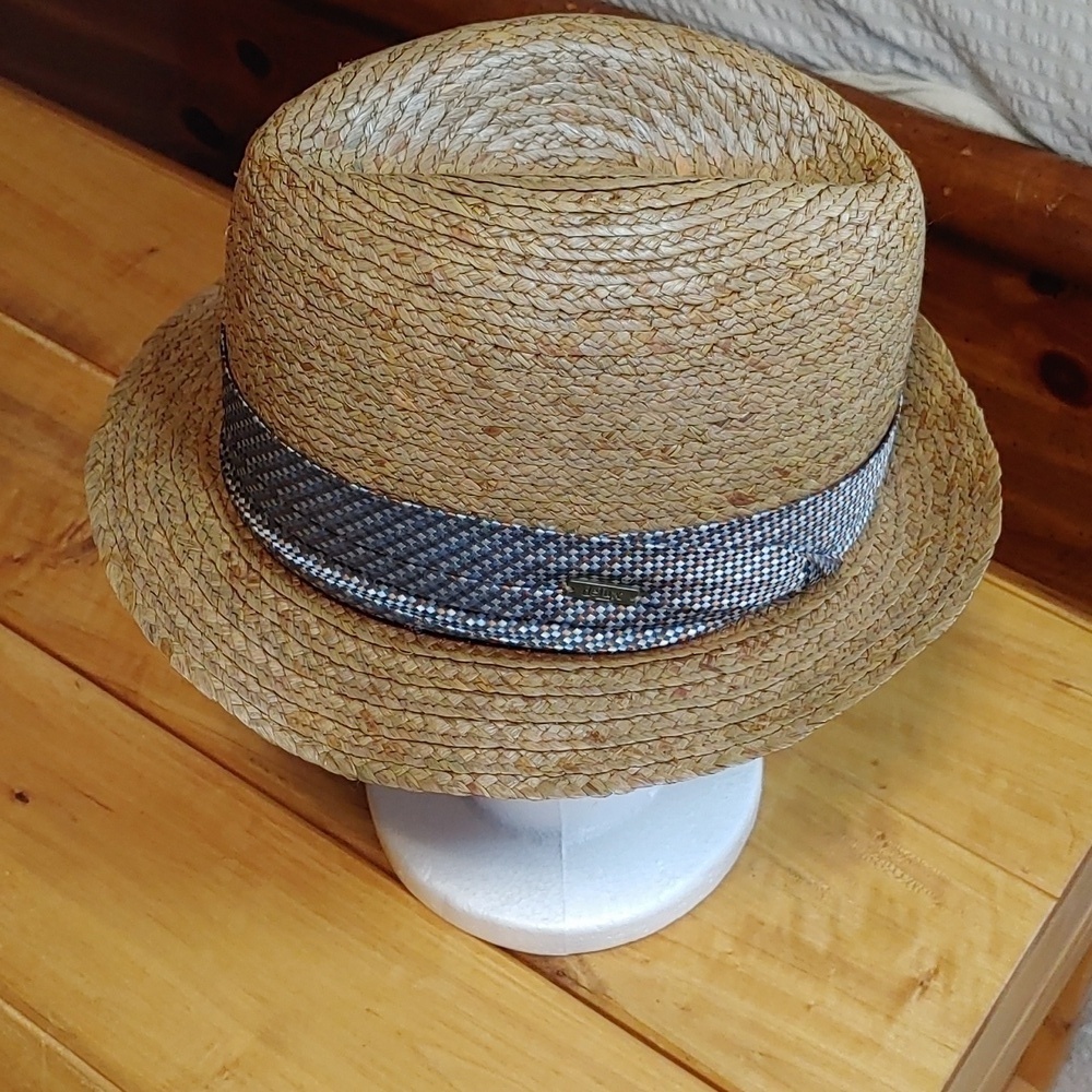 🌻Delux Men's Straw Fedora with Colourful Band